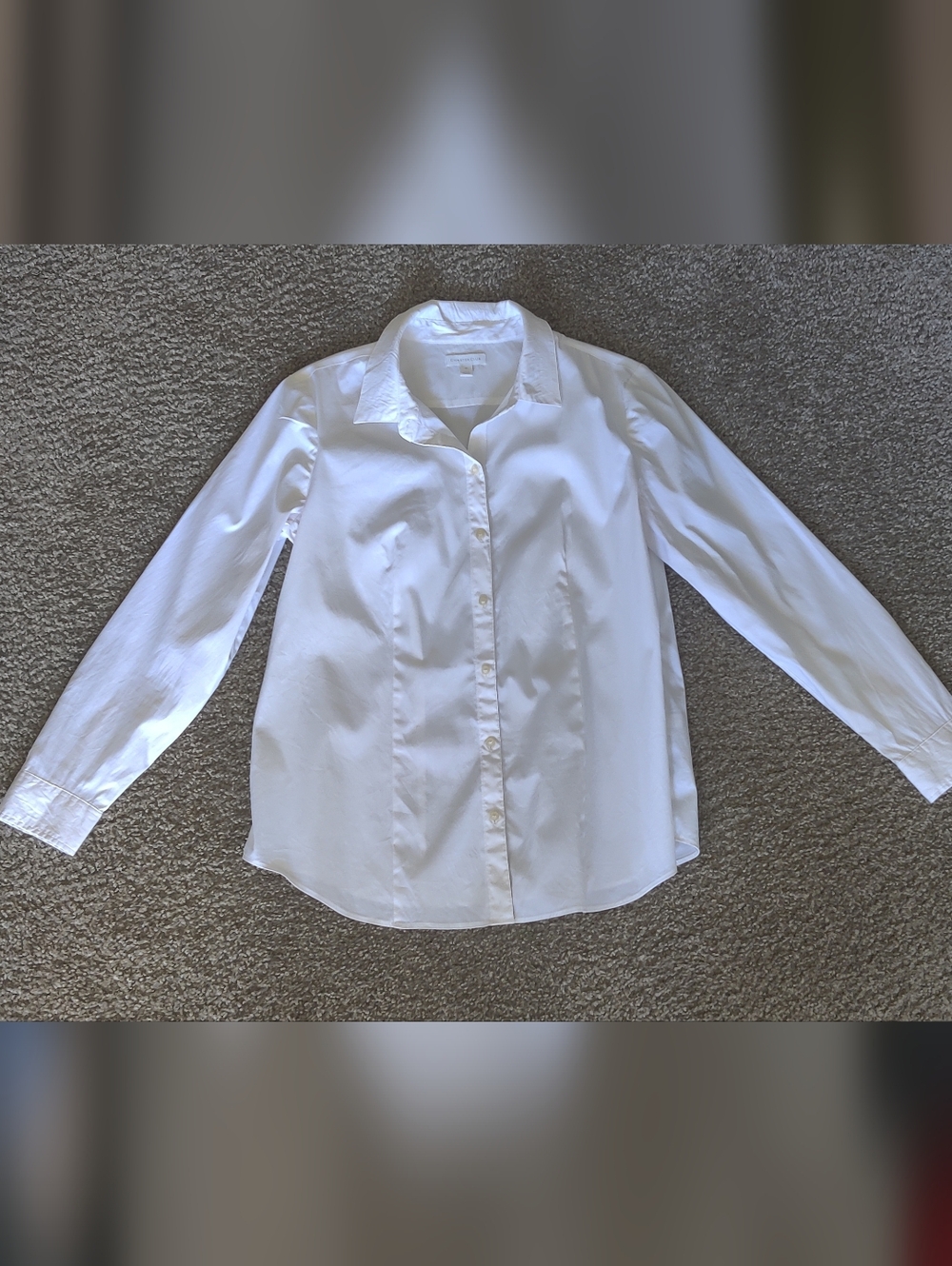 Charter Club White Button-Down Shirt - Picture 3 of 8